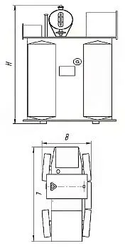 Фото чертежа ТМФ 2000/10/0,4